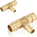 40-Pack HeSun PEX-A Fitting, 3/4"x3/4"x1/2" Expansion Tee, PEX Expansion Fitting Tee, ASTM F1960(PEX1960120-40)