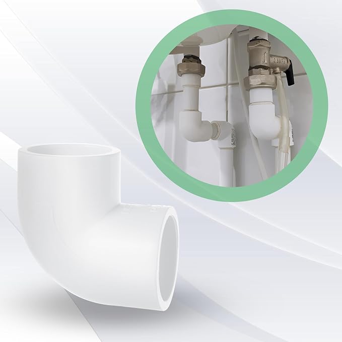 30pcs 3/4 PVC Fittings 90 Degree Elbow 2 Way PVC Pipe Fittings Right Angle Elbow PVC Adapter Furniture Build Grade PVC Pipe Adapter Fittings SCH40 PVC Corner Fittings