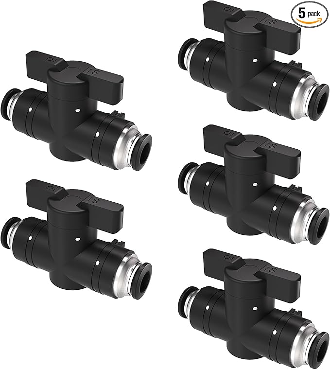 1/2 Push To Connect Valves,1/2 Air Valve Pneumatic Quick Push To Connects Fittings,Throttle Flow Speed Control