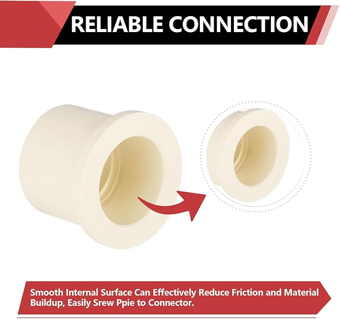 (30 Pack) EFIELD CPVC Reducing Bushing Fittings, 1" CTS Spigot x 3/4" CTS Slip (Socket),(CPVC044-10-30PCS)
