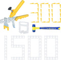 Upgraded Tile Leveling System 1/32" Kit - 1500 Spacers, 300 Reusable Wedges & Floor Tile Pliers for Bathroom, Living Room Tile Installation(300+1500, 1/32)