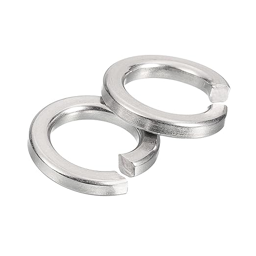 uxcell 15 Pcs Spring Lock Washer, M12 Split Lock Washer Assortment 316 Stainless Steel Lock Washers for Screws Bolts Nuts, Silver