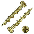 (100 pcs) Pan Head Drywall Anchors 1-1/4" Yellow Zinc, Bolt Anchor, Duty Hollow Wall Anchors