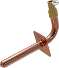 XFITTING 1/2 inch Pex A Expansion Stub Out Elbow with Flange 3.5 inch x 6 inch, F1960, Copper, 30-3-8=10X, 10 Pieces