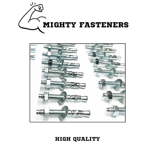 Zinc-Plated Steel Wedge Anchors, 3/8" X 2-1/4" - Heavy-Duty Mounting Bolts for Concrete - 50 Pack