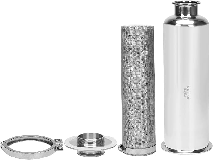 DERNORD 2 Inch Tri-Clamp Filter - Sanitary Fittings Inline Straight Strainer SS304 with 30 Mesh Stainless Steel Screen