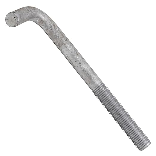 1"-8 x 12" L-Bolt Concrete Anchor Bolt - Hot Dip Galvanized by Conquest Fasteners