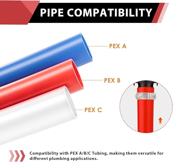 10-Pack EFIELD Pex Fittings Poly PPSU Barb Crimp 1/2-inch Plug (End Cap) For Pex Tubing, (1/2-inch),(PPSU1807041-10PCS)