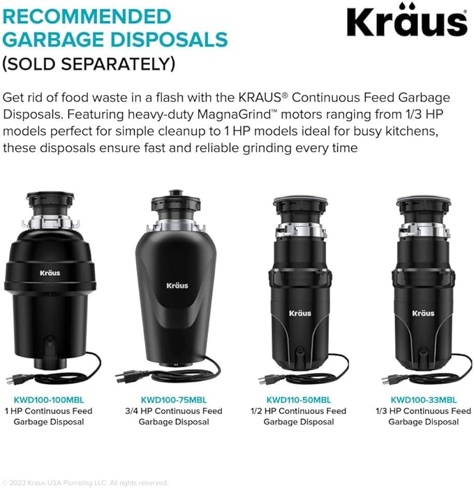 KRAUS Kore 36-Inch Farmhouse Workstation 16 Gauge Single Bowl Stainless Steel Kitchen Sink with Accessories, KWF210-36