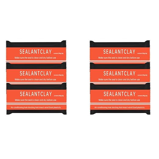 6 Pack Waterproof Duct Seal Putty, Quick Wall Hole Repair Sealing Clay for Air Conditioning, Drainage Pipes & Electrical Conduits, Indoor & Outdoor Use, Easy to Apply Crack Filler