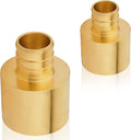 50-Pack HeSun PEX Fittings, 3/4" PEX x 1" Female Sweat Adapter (Over Copper Tube), Brass Crimp Fitting for ASTM F1807(PEX1807135-50)