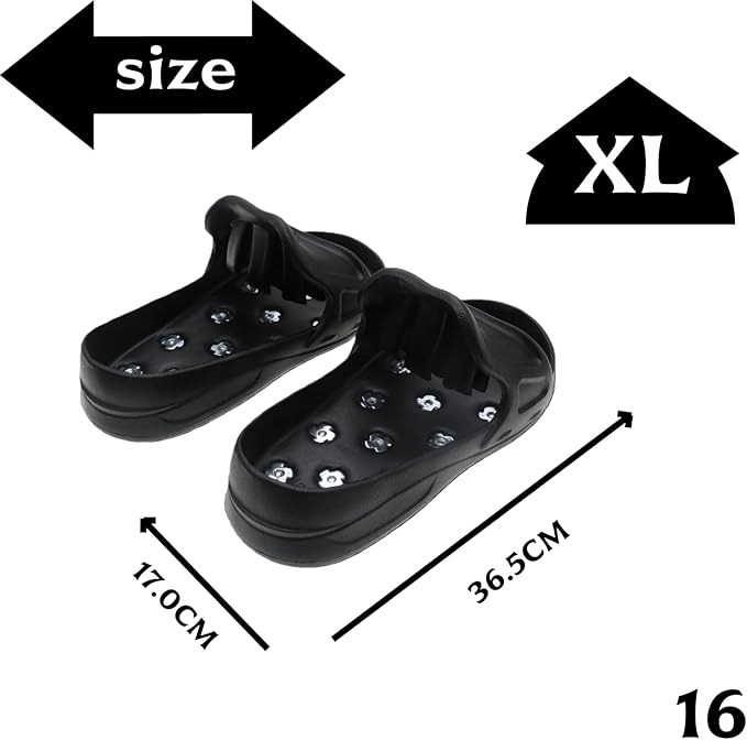 Anti-Slip Spiked Shoes for Epoxy Floors, Resinous Coatings, Self-Leveling Compound, and Paint-X-Large