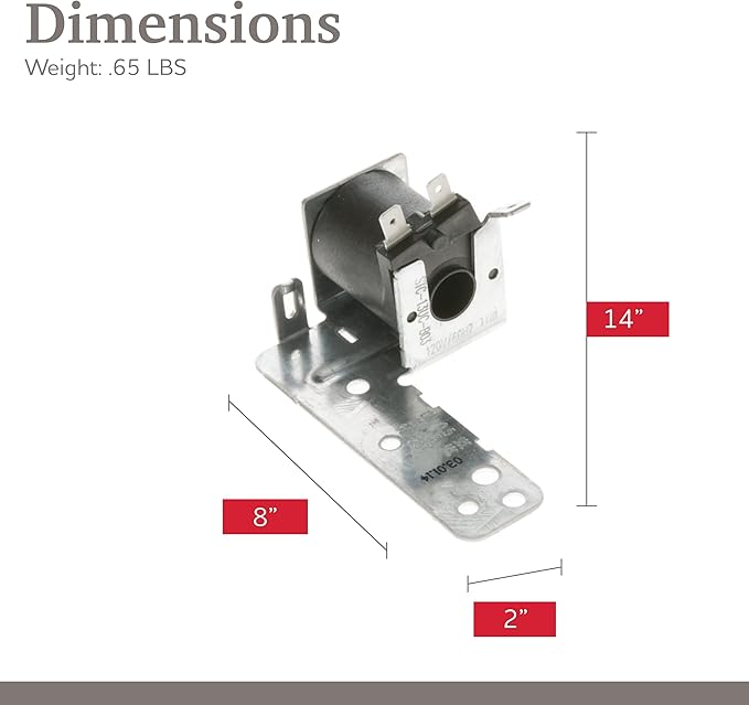 Parts Master Replacement for GE/Hotpoint/Kenmore Dishwasher Solenoid Kit - WD21X10060, AP2039738, PS260117 - Dishwasher Replacement Part - Drain Your Dishwasher Properly