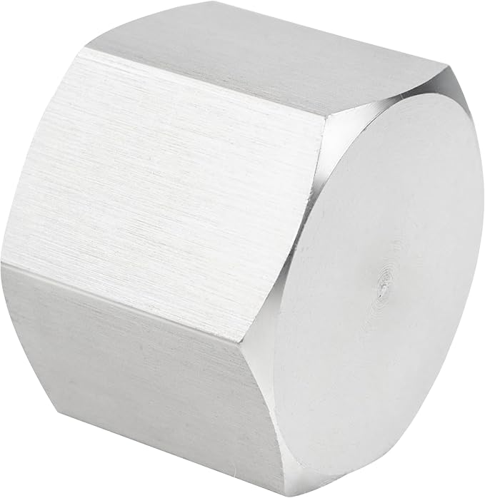 Stainless Steel 304 Hex End Cap 1/4" NPT Female Pipe Fitting 2pcs