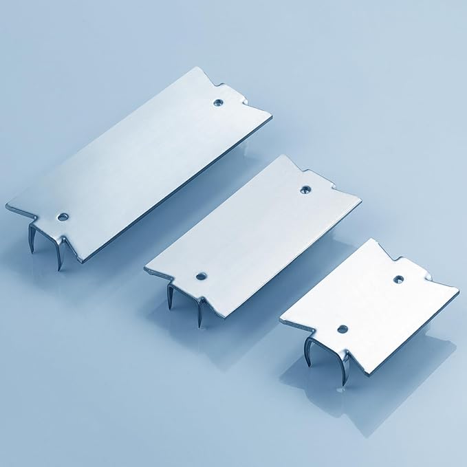 Wensilon(30 pcs) Zinc 1.5X4 Inch 16-Gauge Anti-Nail Protection Plate Shield, Nail Plate for Wood Studs, Steel Cable Wire Protector Plate with Sharp Pointed Prongs for Protection Plumbing and Wiring