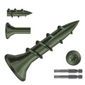 #8 x 3/4" Deck Screws (1659Pcs) 6lb. Carbon Steel, Green, Flat Head, Rust Resistant epoxy Coated, with T25 Star Bit