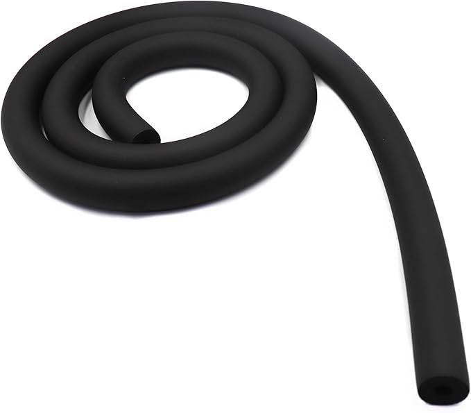 cSeao Pipe Insulation Foam Tube (3/8" x 2-3/8" x 6FT), Black, Nitrile Rubber, Thermal Insulation, Equipment Protection, Cushioning