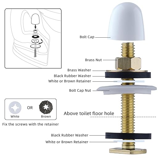 Hibbent Extra Thick Toilet Wax Ring, Toilet Bowl Wax Seal Kit with Closet Bolts, PE Flange and Extra Retainers, Thick Wax Ring Gasket for 3-inch/4-inch Waste line-Gas, Odor and Watertight Seal