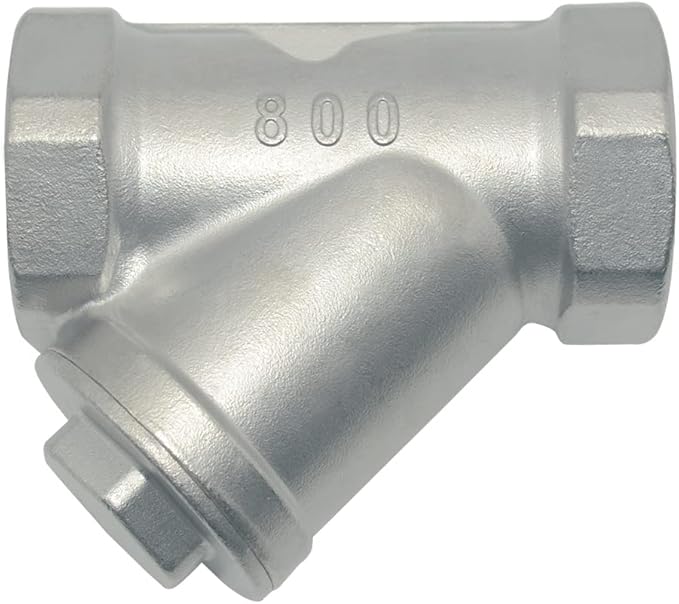 1-1/4" WYE Strainer Mesh Filter Valve,800WOG Y-Spring NPT Female Check Valve,Stainless Steel SS316 CF8M