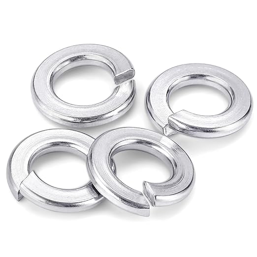 Mellewell 5/16" Lock Washer Spring Lock Washers, 304 Stainless Steel 18-8, Bright Finish, Pack of 50