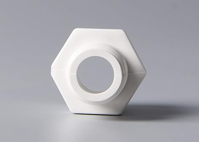 Rainbow Dream 2 Inch PVC Male Adapter Pipe Fitting (Socket x Male Pipe Thread) - 3 Pack, White