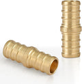 200-Pack HeSun PEX Fittings, 3/4"x3/4" Pex Straight Coupling, Brass Crimp Fitting for Pex Pipes, ASTM F1807(PEX1807006-200)