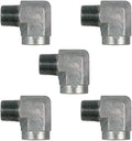 3/4" NPTF Male x 3/4" NPTF Female 90 Degree Pipe Elbow/Corner Hydraulic Adapter Fitting (5-PACK) | 5502-12-12