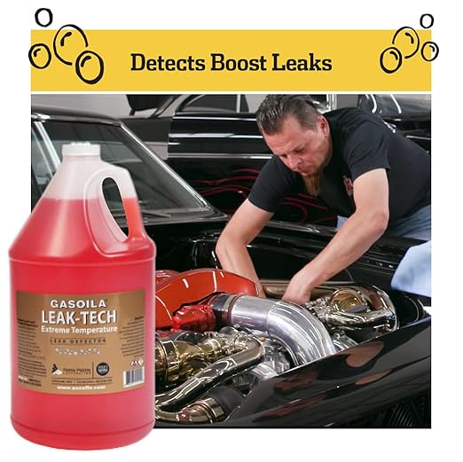 Gasoila Extreme Temperature Leak Detector Spray, 1 Gallon Jug – Fast-Acting, Long-Lasting Bubbles Pinpoint Leak Detection, Non-Toxic & Non-Corrosive, Works on All Pipes, Safe for Gas & Air Systems