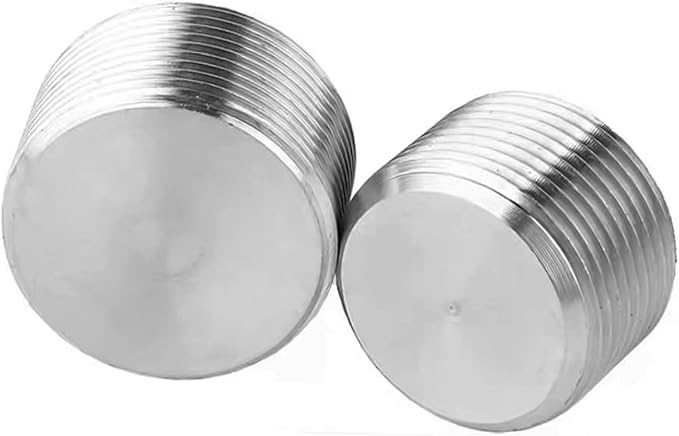 Stainless Steel 304 Hex Socket Plug, 3/8" NPT Male, Pack of 10