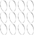 HARFINGTON 12 Pcs Hose Clamp 6-7/8"-7-3/4" (175-197mm) 304 Stainless Steel Adjustable Worm Gear Hose Clamp with Phillips Screw Assortment Kit for Fuel Line Pipe Plumbing Automotive Tube