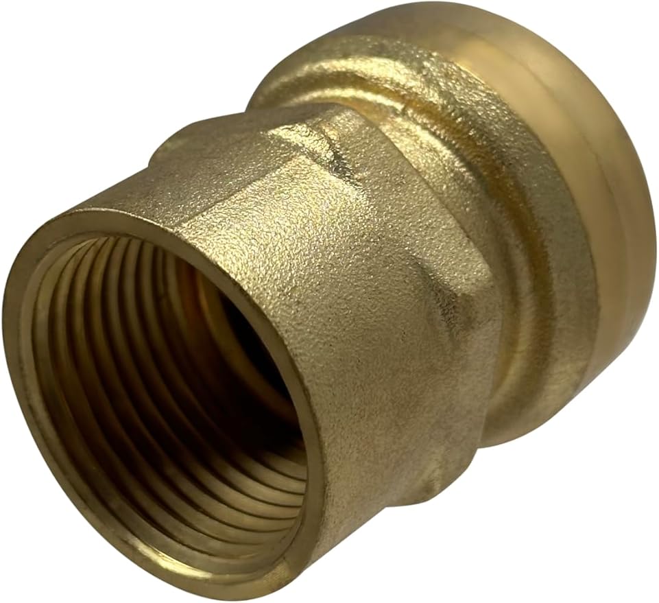 1 Piece XFITTING 1" Push Fit X 1" Female NPT/FNPT Adapter, Brass, Plumbing Fitting For Copper, Pex, Cpvc