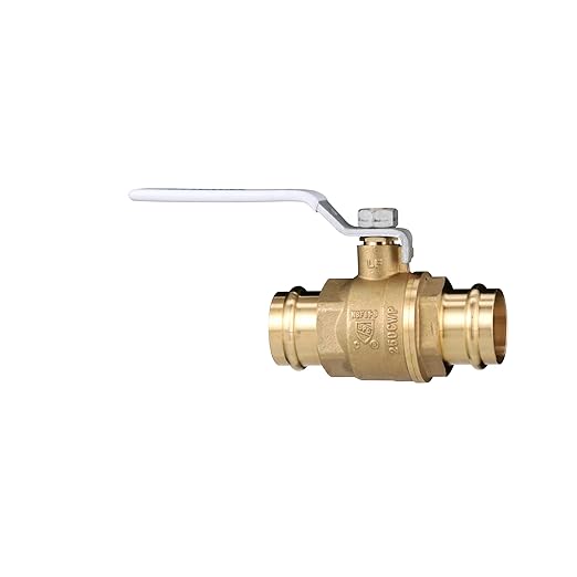 Watts LFFBV-3-PRESS-M2 Series 2-1/2" Lead-Free 2-Piece Full Port Chrome-Plated Brass Ball Valve with Integral Press Fitting End Connections for Types K, L, and M Hard Copper Tubing