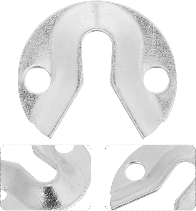 Luxshiny 8pcs Heavy Duty Keyhole Picture Hangers Metal Frame Connectors for Wall Mounting Mirrors Artwork Secure Furniture Fasteners Easy Installation