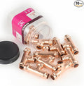 (Pack of 10) EFIELD 1/2" x 1/2" x 1/2" Copper Press Fit Equal Tee For Copper Tube Connection, Pro Pack, LBP Design,(COPPER068)