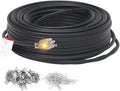 HEATIT 8JHSF1 Self Regulating Pre-Assembled Heating Cable with Spacer and Clips, Heat Tape for Roof Deicing and Pipe Freeze Protection,120V 8W/ft, 75FT