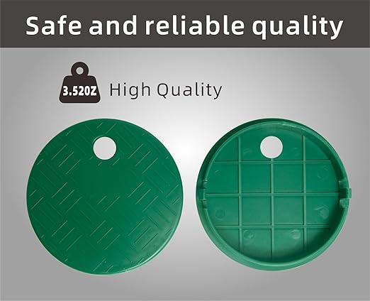 4 PCS Valve Box Cover Lid ID 5.5" OD 6" for Sprinkler Irrigation System, Only Compatation with ID 5.5" Sprinkler System Covers Outdoors (5.5 inch)
