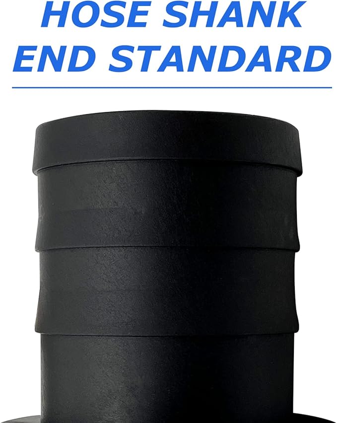 2PCS Camlock Fittings Poly E-100 1" Type E Standard Couplings Cam lock Fittings Polypropylene Cam Groove Fitting Male Camlock with a Hose Shank (1 inch, Type E)