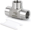 TAISHER 1PCS Forging of 316L Stainless Steel Tee Pipe Fittings, 1/8" x 1/8" x 1/8" NPT Female Pipe Fittings