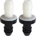 YYU 2pcs One Way Inline Check Valve, 3/8 Inch 10mm Plug-in Check Valve One-way for Liquids Gas Fuel Water Gas Air