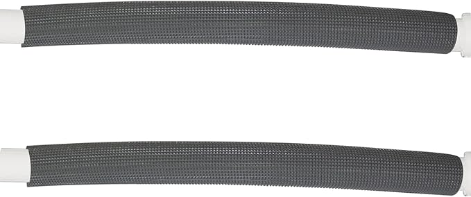 Pipe Insulation Tubing, BESUNTEK 6ft Heat Preservation Insulated Foam Tubing Handle Grip Support, for Water Pipes, air Conditioning Pipes (0.87" × 0.39", Black, BESUNTEK-121)