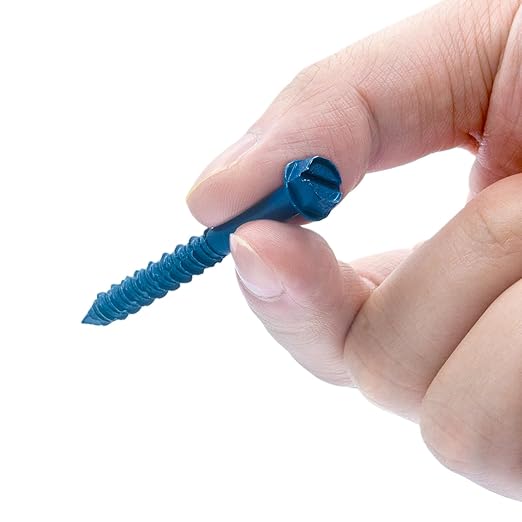 100Pcs 1/4"x3" Concrete Screws with Drill Bit, Hex Head Concrete Cement Screws Anchor Assortment Kit for Masonry, Block Brick or Stucco
