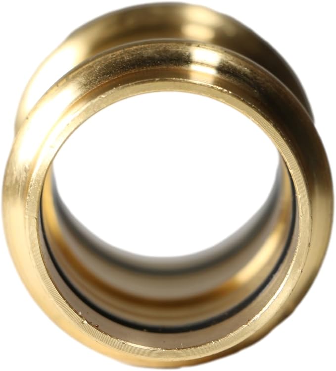 XFITTING 1 inch x 1 inch Press Coupling, Brass, 25 Pieces