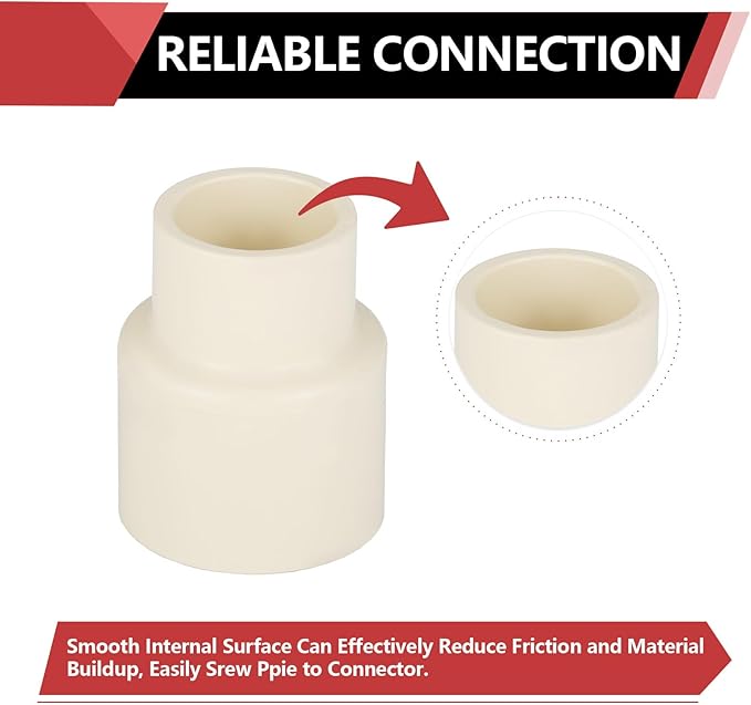 (30 Pieces) EFIELD 3/4" x 1/2" CPVC Pipe Fittings, Slip x Slip (Socket) Coupling, For Hot and Cold Water Plumbing,(CPVC028-10-30PCS)