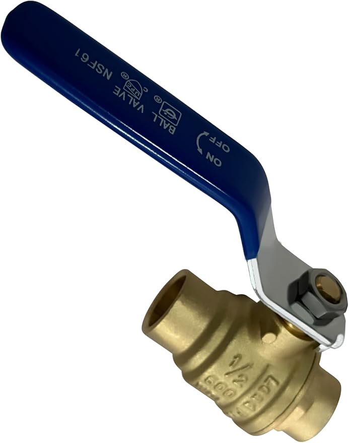 XFITTING 1/2 Inch Sweat Ball Valve, 2 Pieces