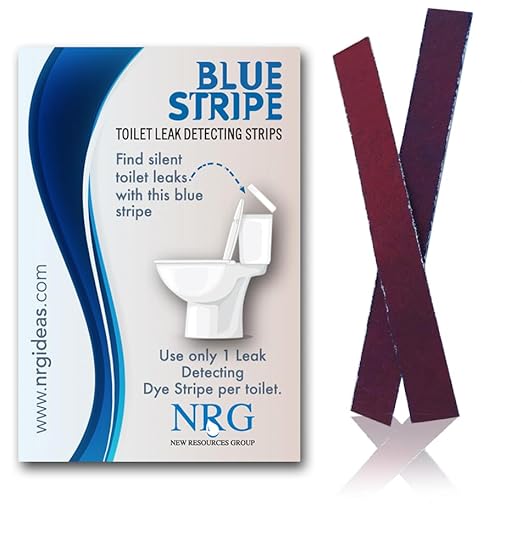 New Resources Group Dye Drop Blue Leak Detection Drip Vial Toilet Tab Strip Test Multi-Use Tracer Silent Leaks (Strip 20 Pack) - DY-DV-20 - 1 Count - Reactive Dye