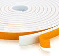 39 Feet Weather Stripping Door Seal, 1/4" Wide X 1/8" Thick Door Seal Strip High Density Foam Tape Adhesive Strip for Door Soundproofing,Window Insulation (1/4" x 1/8" x 39FT,White)