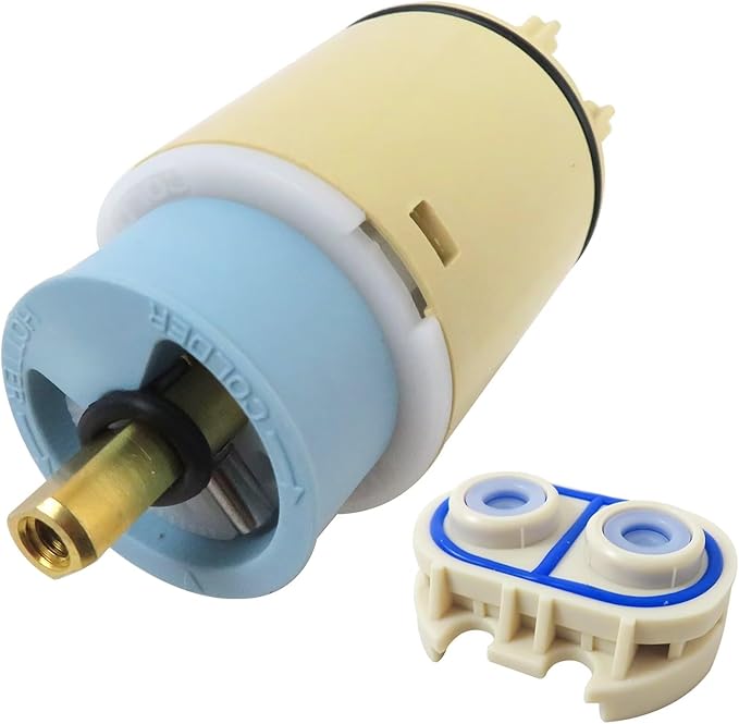 Xspeedonline Single Function Pressure Balance Cartridge Replacement with Check Valve Compatible for Delta, for Peerless Replaces RP70538 RP73625 Compatible for Single Handle Tub Shower Faucets