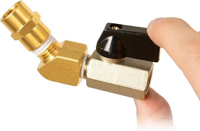 ChillWaves Brass Pipe Fitting, 45 Degree Barstock Street Elbow 3/8" NPT Female x 3/8" NPT Male Thread Adapter(2-PACK)