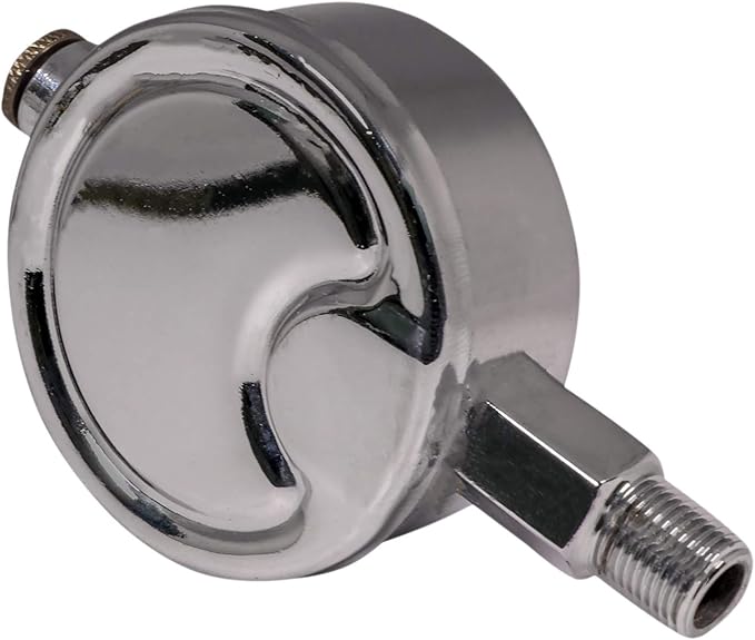 MIDLINE VALVE 1/8 Inch Air Vent No. 6, 1/8" Straight Steam Air Vent, Radiator Air Valve, Chrome Plated