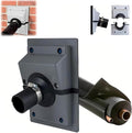 HVAC Wall Penetration Cover Air Conditioner Pipe Insulation Kit Wall Sleeve Seal Plate AC Line Insulation and AC Pipe Insulation for Efficient (Grey Sealing Plate - (4.5cm) + Protective Cover)